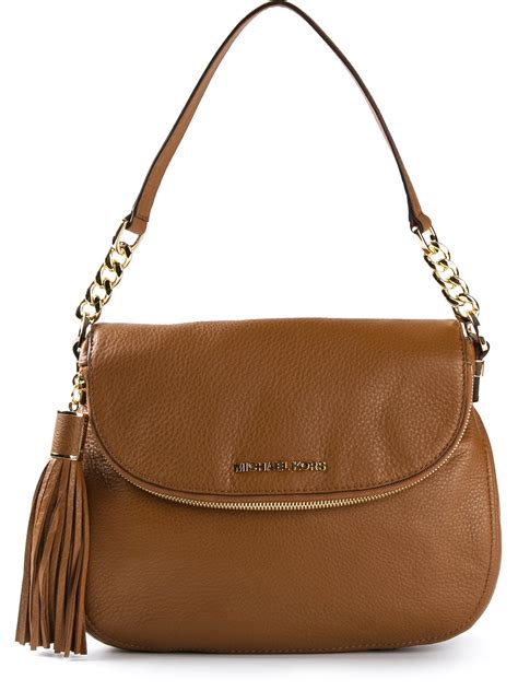 tan bedford michael kors handbags leather|Michael Kors leather tote bag.